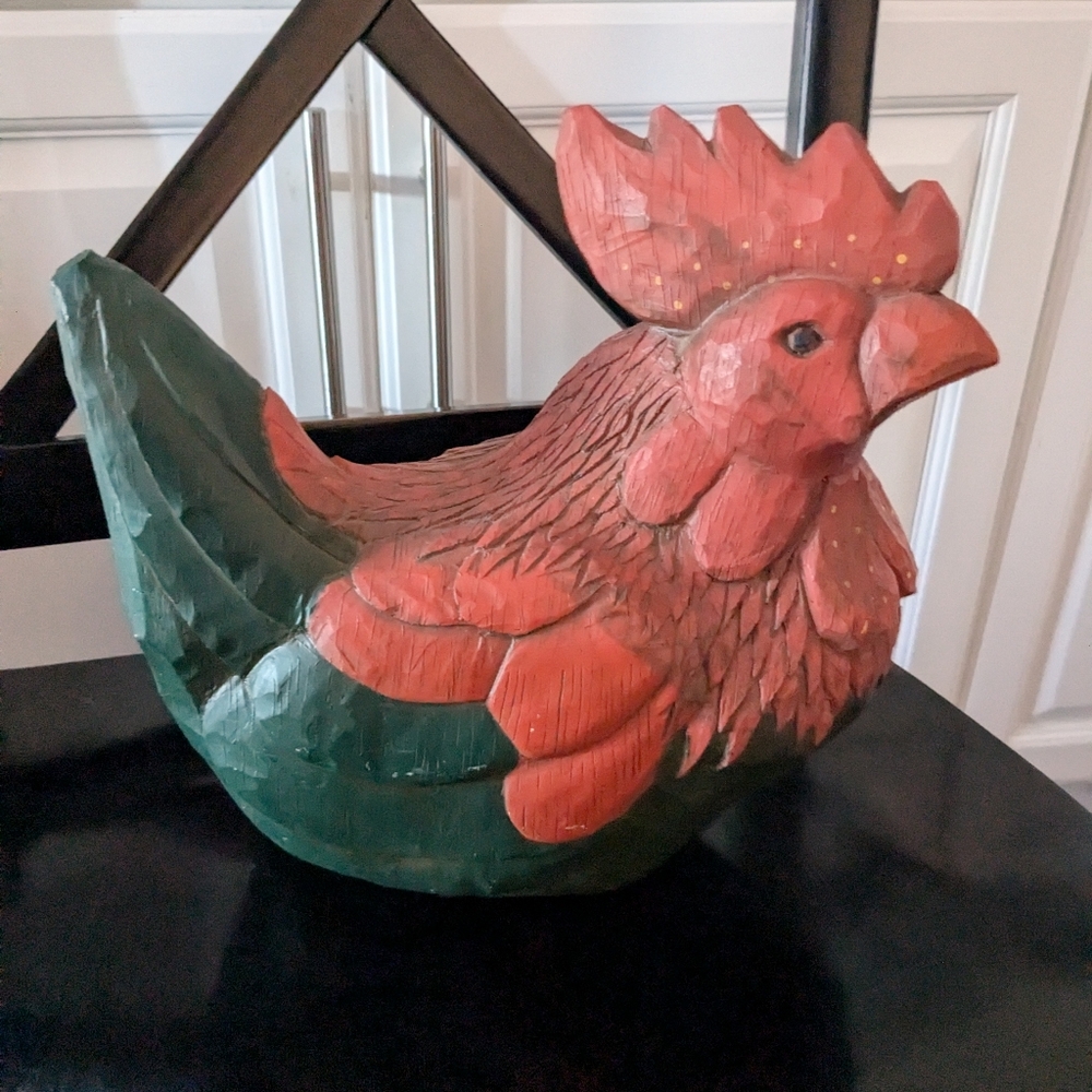Sweet folk art cottage farmhouse vintage rooster